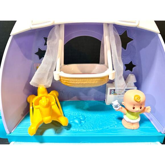 Fisher Price Other - Fisher-Price Little People Cuddle & Play Nursery portable baby & rocking horse